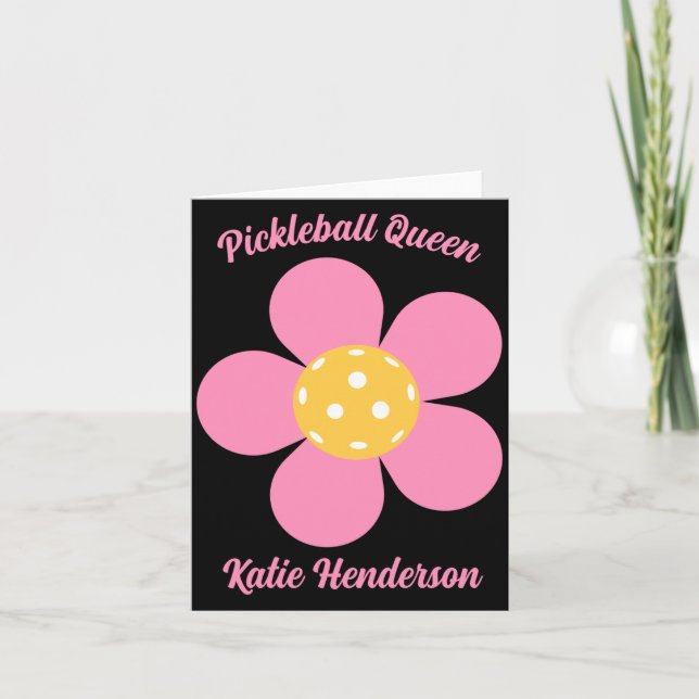 Carte Retro Mod 70s Ckleball Flower D  (Devant)