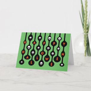 Carte Retro Mod Happy Halloween