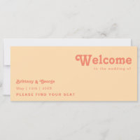 Rétro moderne | En-tête de graphique en créme oran