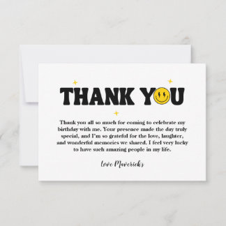 Carte Retro One Happy Dude Smile Face Boy 1st Birthday