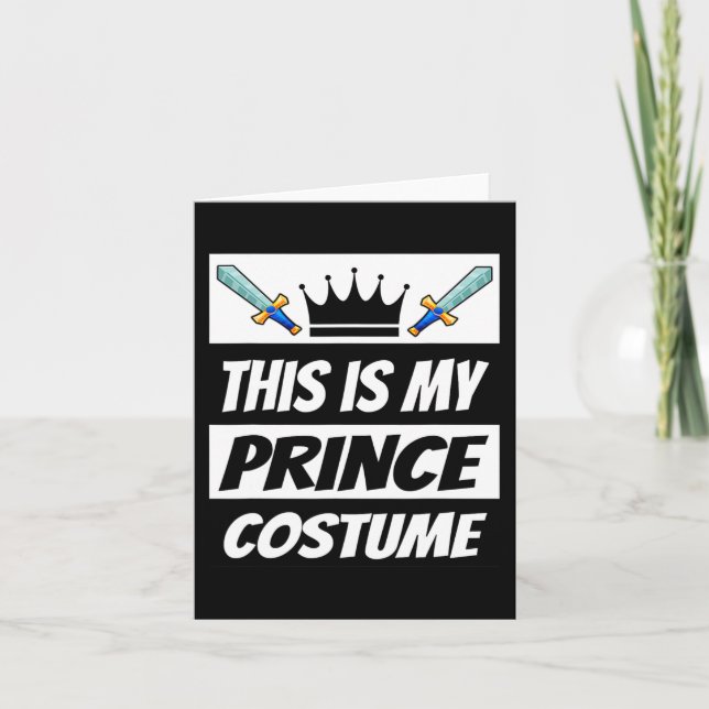 Carte Retro Prince Costume Amusant Costume d'Halloween H (Devant)