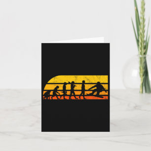 Carte Retro Snowboard Evolution Vintage