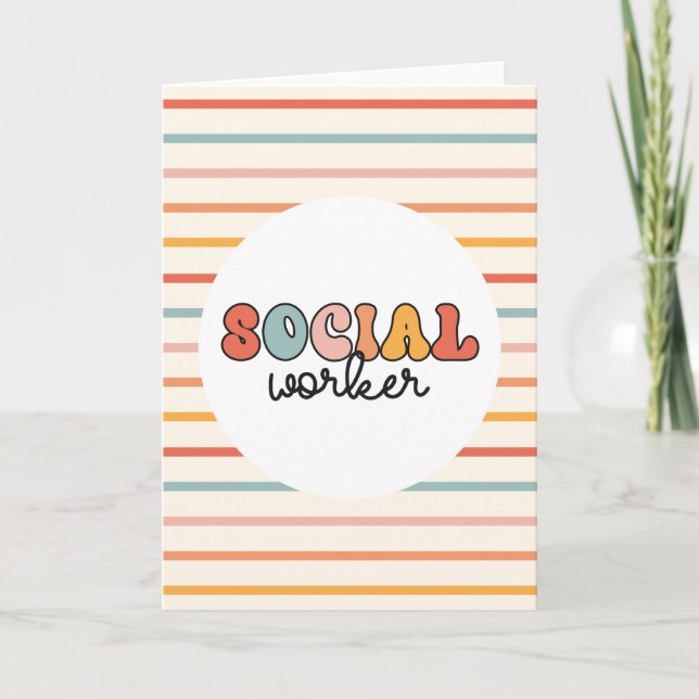 Carte Rétro Social Worker (Devant)