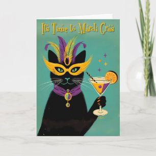Carte Rétro Sophisticats C'est l'heure du Martini de Mar