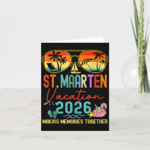 Carte Retro St Maarten Vacances 2026 Souvenirs Correspon