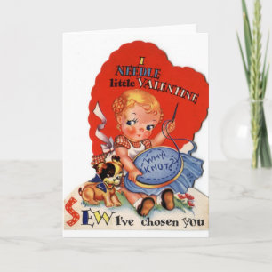 Carte Retro Stitcher Valentine's Day