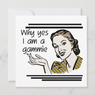 Carte Rétro T-shirts et cadeaux de Gammie