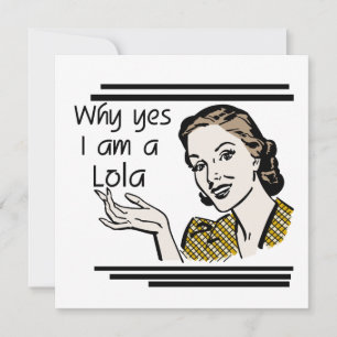 Carte Rétro T-shirts et cadeaux de Lola