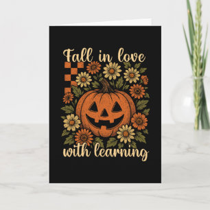 Carte Retro Tombez Amoureux De L'Apprentissage Professeu