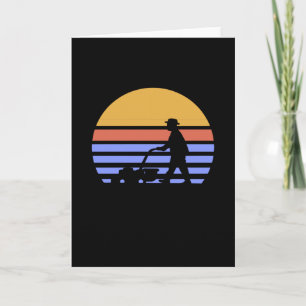 Carte Rétro tondeuse de pelouse