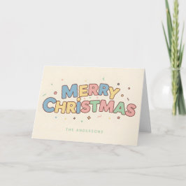 Carte Rétro Toyland Joyeux Noël