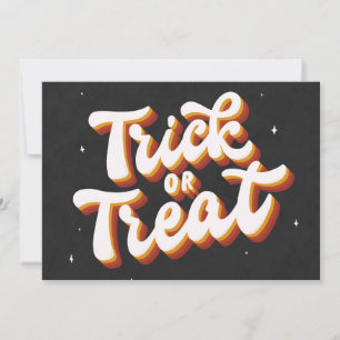 Carte Retro Trick or Treat