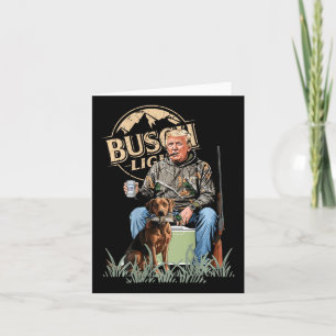 Carte Retro Trump Chasse Au Cerf Drôle Boire De La Bière