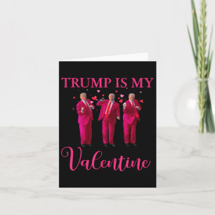 Carte Rétro Trump Cœur Trump Est Mon Valentin Humour