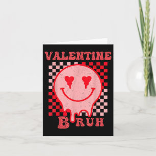 Carte Retro Valentines Day Heart Valentine Bruh Boys Gir