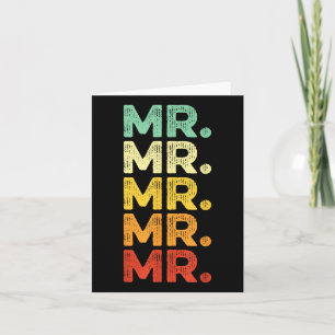 Carte Retro Vintage Future M. Groom Fiancé Fiançailles B