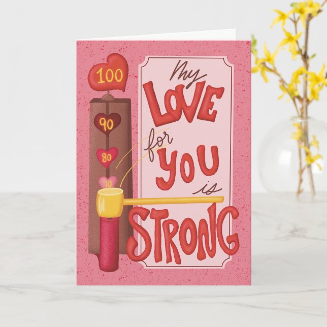 Carte Retro Vintage Valentine's Day (Fleur jaune)