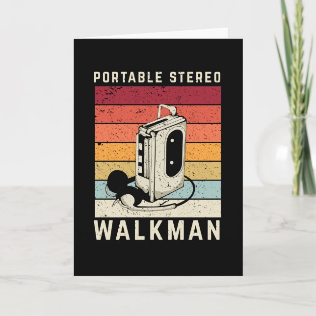 Carte Retro Walkman (Devant)