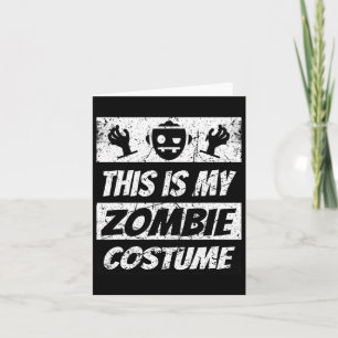 Carte Retro Zombies Halloween Garçons Enfants Costume am