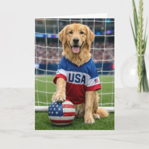Carte Rétrover d'anniversaire Joueur de football américa