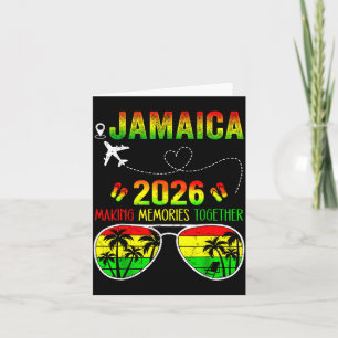 Carte Réunion de famille Jamaïque 2026 Création de souve