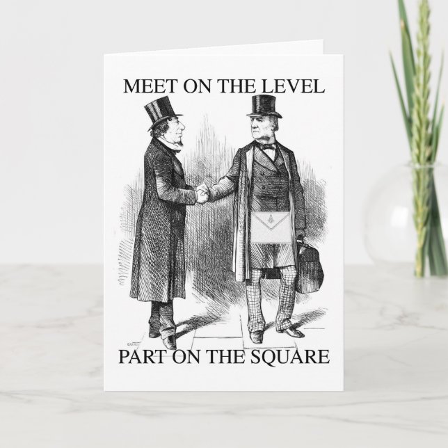 Carte Réunion des masons (Devant)