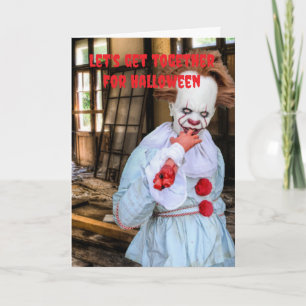 Carte Réunissons-nous pour Halloween.
