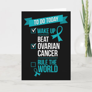 Carte Réveillez-vous Battez le Cancer de l'Ovaire et RéG
