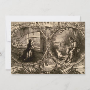 Carte Réveillon de Noël - Thomas Nast 1863