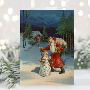 Carte Réveillon de Noël Vintage