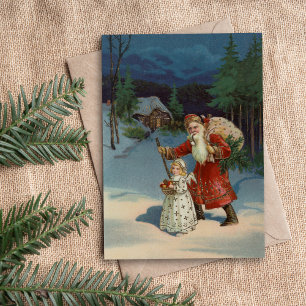 Carte Réveillon de Noël Vintage