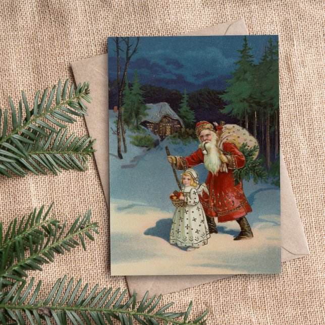 Carte Réveillon de Noël | Vintage (Créateur téléchargé)