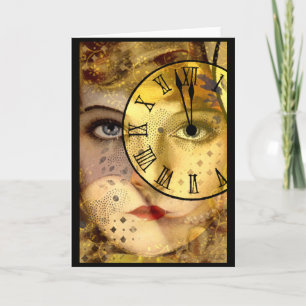 Carte Réveillon du Nouvel An de minuit