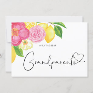 Carte Révélation de la grossesse de grands-parents Baby 