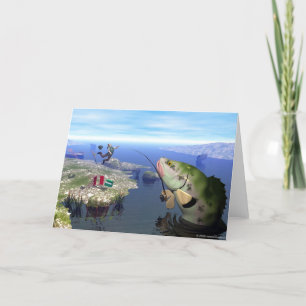 Carte Revenge of the Mutant Bass Greeting Card