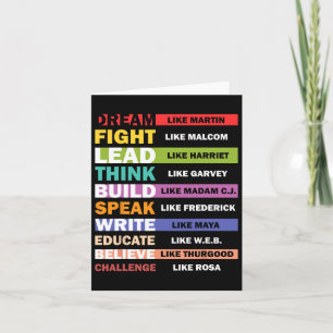 Carte Rêver Comme Martin Plomb Comme Harriet Black Histo