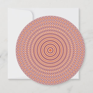 Carte Reverbe Round Note en Mauve et Orange