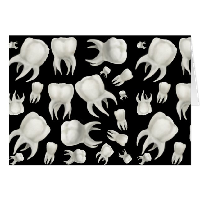 Carte rêveuse de dents de dentiste (Devant horizontal)