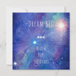 Carte Rêvez grand et portée pour la galaxie des étoiles