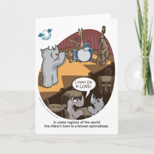 Carte Rhino Greeting Card