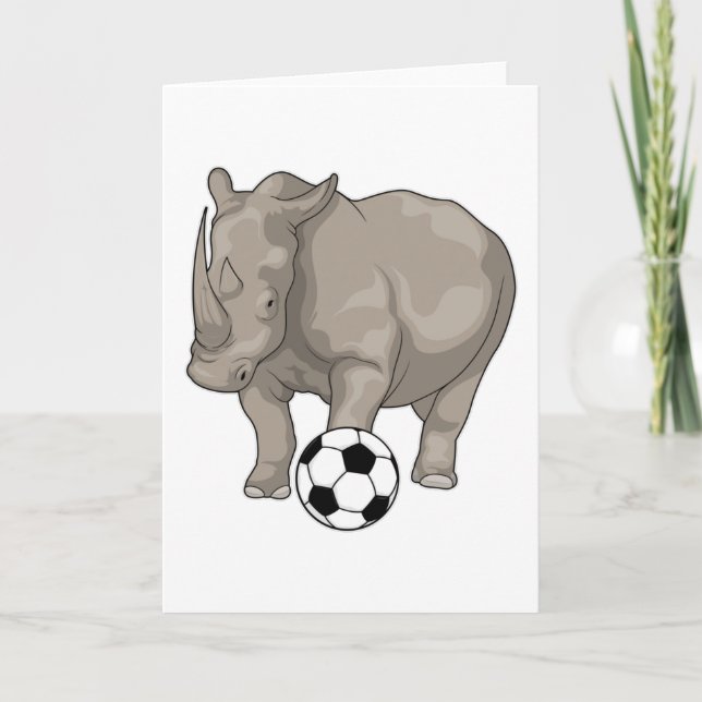 Carte Rhinocéros Soccer (Devant)