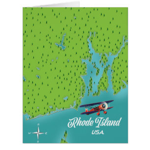 Carte Rhode Island USA