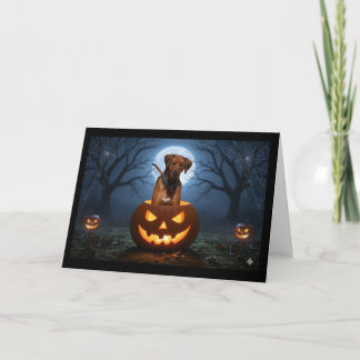Carte Rhodesian Ridgeback Pumpkin Pals – Halloween vous