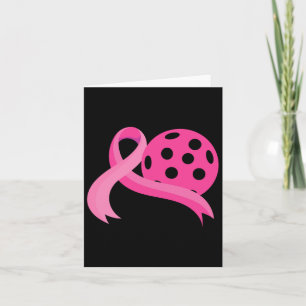 Carte Ribbon Coeur rose Pickleball Cancer du sein Décern