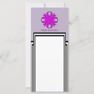 Carte Ribbon de Clover violet par Kenneth Yoncich