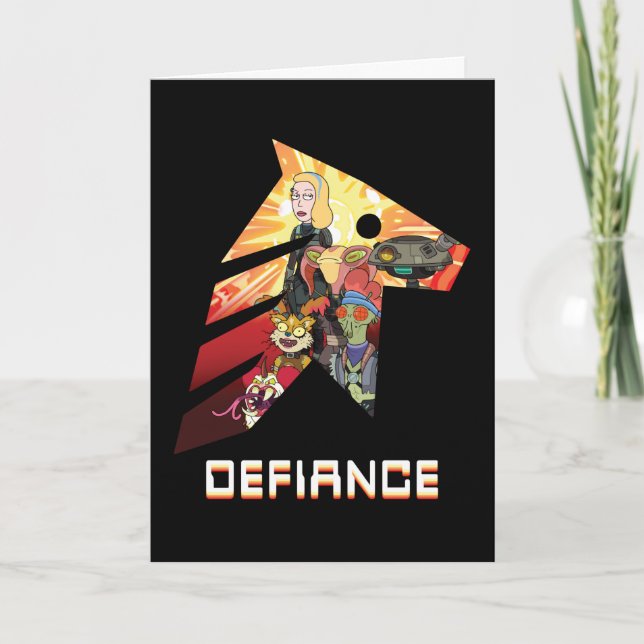 Carte RICK ET MORTY™| Espace Beth Defiance Crew (Devant)