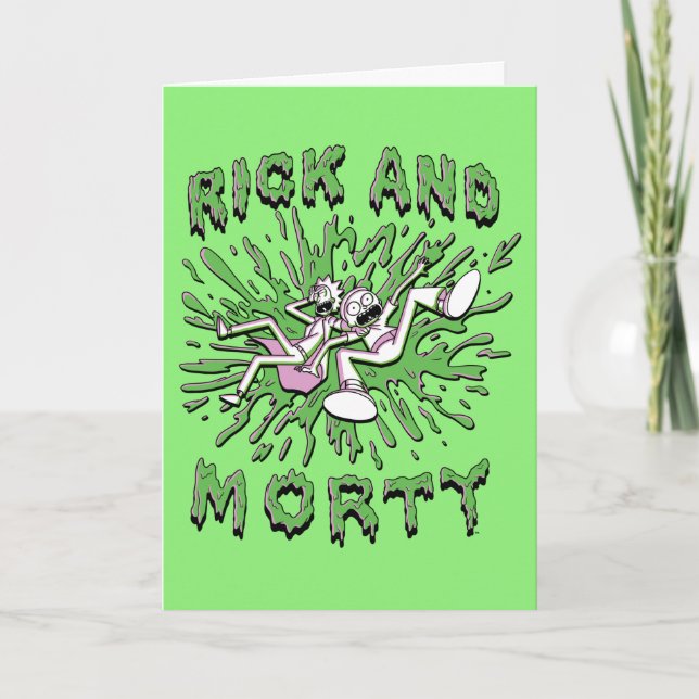 Carte RICK ET MORTY™ | Falling Into Acid (Devant)