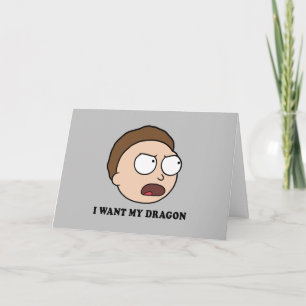 Carte RICK ET MORTY™   Je Veux Mon Dragon