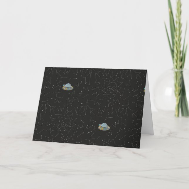 Carte RICK ET MORTY™| Motif Rick Constellation (Devant)