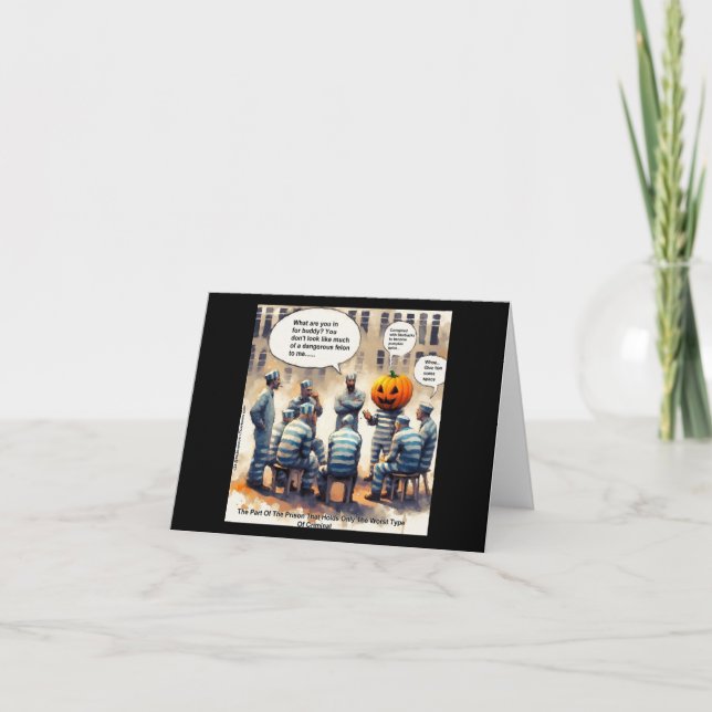 Carte Rick London Citrouille Drôle Prison  (Devant)